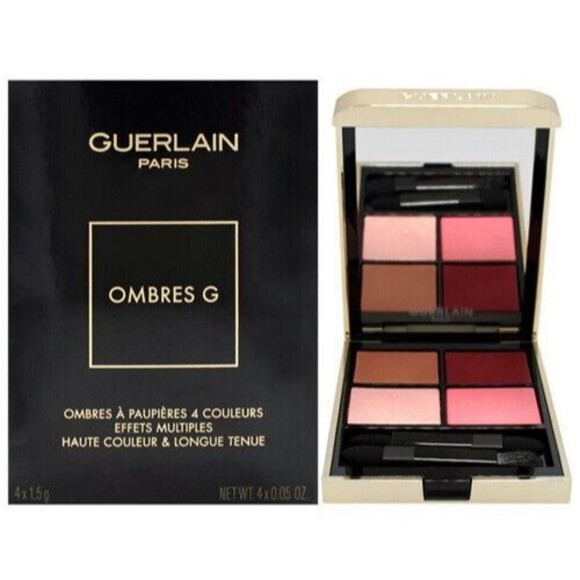 BRAND NEW Guerlain Ombres G Eyeshadow Quad 530 Majestic Rose 4x0.05oz - Picture 1 of 4